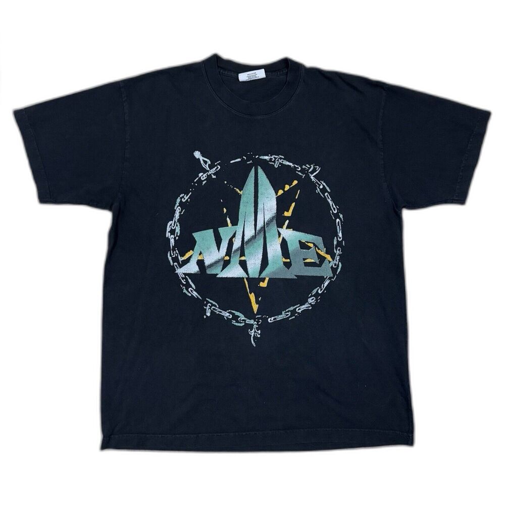 Vintage Manace‎ NME Tour T-Shirt Men’s Size M Black Rock Band Tee 90s